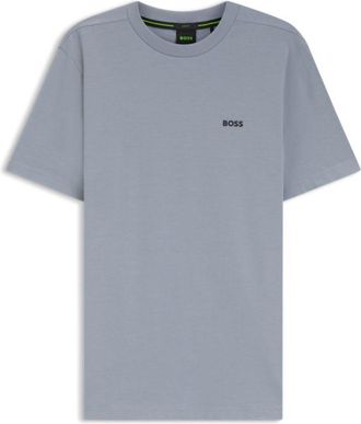 BOSS Stretch-cotton T-shirt with logo detail