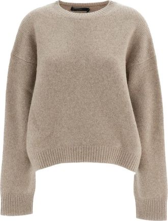 arch4 Ronde Hals Kasjmier Trui - Dames - Ronde hals truien - Beige - M - Kasjmier - Truien & Vesten
