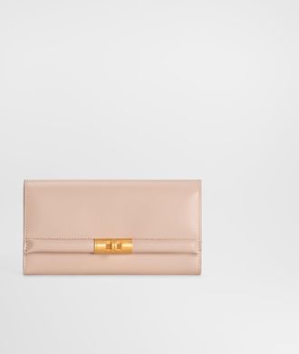 Dolce & Gabbana Marlene Wallet In Calfskin - Woman Collection Beige Onesize