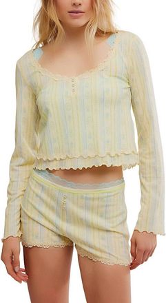 Free People Spring Break Sleep Set In Butter Combo