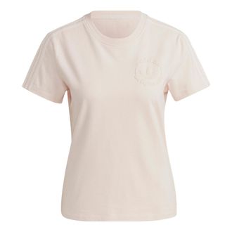 adidas (WMNS) adidas originals Graphic Logo T-Shirt Milk Tea IC6046