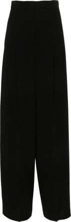 Max Mara high-waist palazzo trousers - women - Triacetate/Polyester - 38 - Black