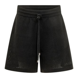 Amiri Crochet Mesh Short - Heren - Korte Broeken - Zwart - M - Katoen - Korte Broeken