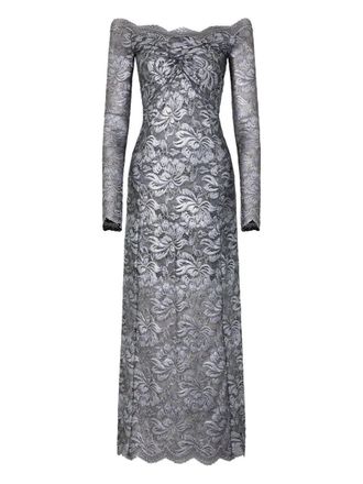 Paco Rabanne Long Sleeves Long Lace Dress
