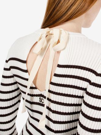 Semicouture Maglia Agacia bianco / cacao