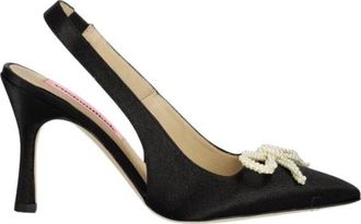 Custommade Ayanna Satin Pearl - Dames - Pumps - Zwart - 41 EU - Leer - Schoenen