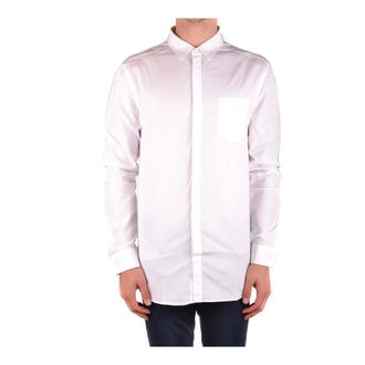 Balmain Casual Shirts, male, White, Size: M Casual Shirt