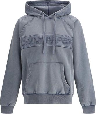 Daily Paper Clothing Vintage Logo Hoodie - Heren - Hoodies - Grijs - 2XL - Katoen - Hoodies & sweatvesten