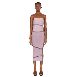 Isa Boulder Midi Dresses, female, Purple, Size: L Jigsaw Spaghetti Strap Dress