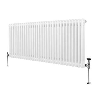MonsterShop Traditional 2 Column Radiator - 600 x 1462mm - White