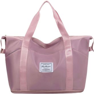 Generic Travel Tote Shoulder Bag Nylon Spacious Design Multiple Zip Compartments for Organisation Stylish Crossbody Bag for Airport Travel and Daily Commuting