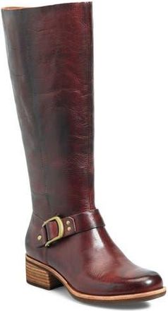 Kork-ease Carli Knee High Boot in Burgundy Leather at Nordstrom Rack, Size 6.5