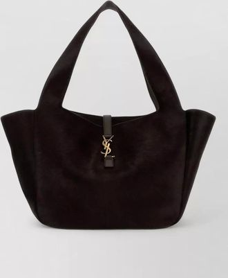 Saint Laurent le 5 &agrave; 7 bea calf hair shoulder bag