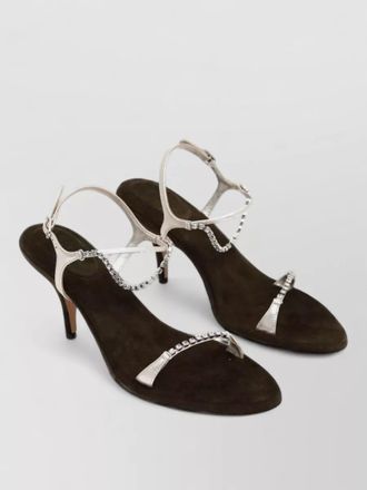 Chlo&eacute; sandals high heel open toe ankle strap