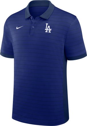 Nike Los Angeles Dodgers Authentic Collection Striped Victory Nike Mens Dri-FIT MLB Polo in Blue | 03BG0FNKLD-P81