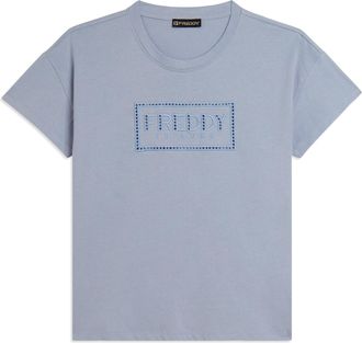 Freddy T-shirt con Maniche ad Aletta e Logo Ricamato