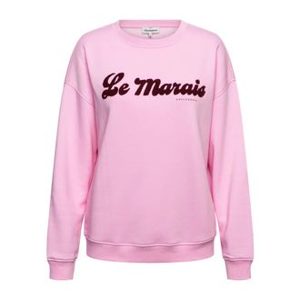 &Co Woman Le Marais Sweater - Dames - Sweatshirts - Roze - XL - Katoen - Hoodies & sweatvesten