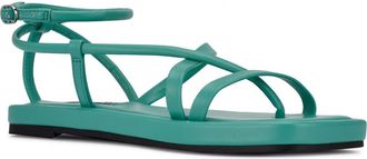 Nine West Waren Strappy Sandal in Cyan Green at Nordstrom, Size 8