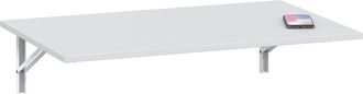 Home Heavenly Home Heavenly - Mesa Plegable De Pared Plex, Escritorio Abatible Multifuncional Para Espacios Peque&ntilde;os, Tablero Melaminizado Co Color: Blanco