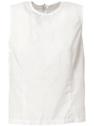 Comme Des Gar&ccedil;ons Asymmetrisch overhemd met lange mouwen - Wit