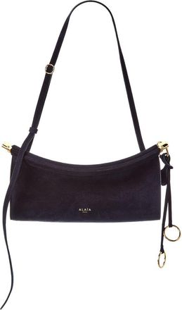 Alaia Ala&iuml;a Le Click East West Small Suede & Leather Shoulder Bag