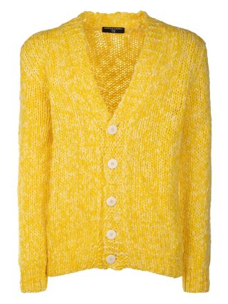 Daniele Fiesoli V-neck wool cardigan - Yellow