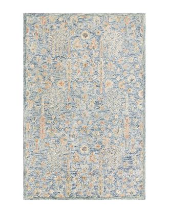 LR Home Lr Home Eveline Vintage Distressed Floral Wool Area Rug