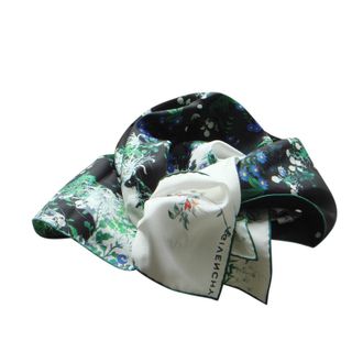 Givenchy Multicoloured Floral Print Silk Scarf