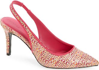 Karl Lagerfeld Rosalyn Pointed Toe Slingback Pump in Teaberry at Nordstrom Rack, Size 7.5