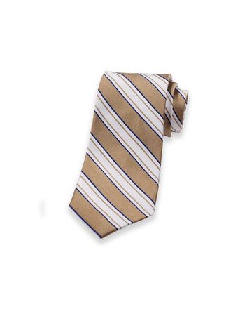 Paul Fredrick Patterned Woven Silk Tie in Gold/white at Nordstrom