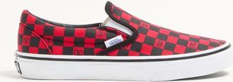 Valentino Garavani Valentino Garavani And Vans Fabric Slip-On Trainer With VLogo Checkerboard Print Wo