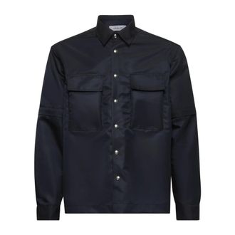 D4.0 Detachable Sleeve Shirt Jacket - male - D4.0 - Light Jackets - Blue - 2XL - Jackets