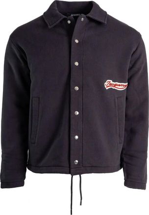 Jacquemus Giacca-camicia Gio con applicazione - Blu