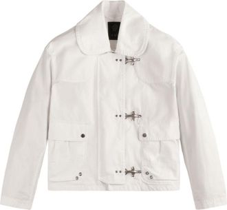 Fay White Ganci Bomber Jacket