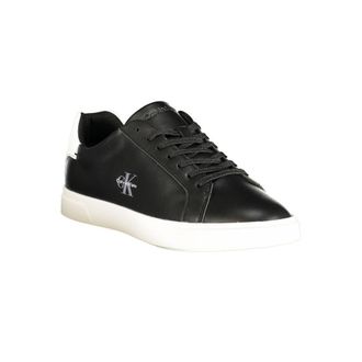 Calvin Klein Leather and Polyurethane Sneaker - Black