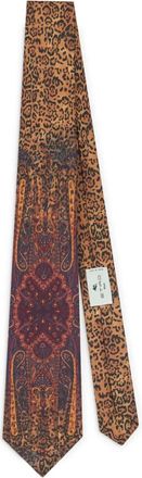 Etro Cravatta con stampa paisley - Marrone