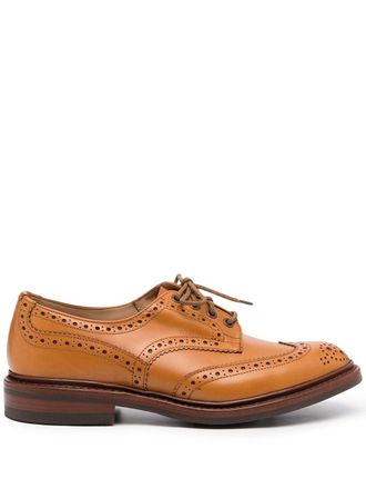 Trickers perforated-design loafers - Brown