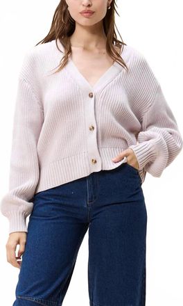 Cleobella Addison V-Neck Sweater Cardigan In Orchid Ice