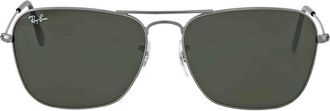 Ray-Ban Caravan Green Classic G-15 Square Unisex Sunglasses RB3136 004 58