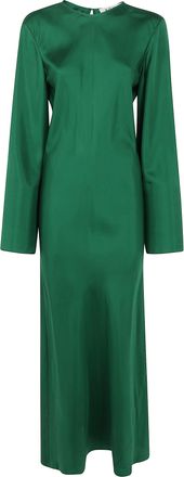 R&oacute;he Dress Long Sleeve Fluid Silk Dress