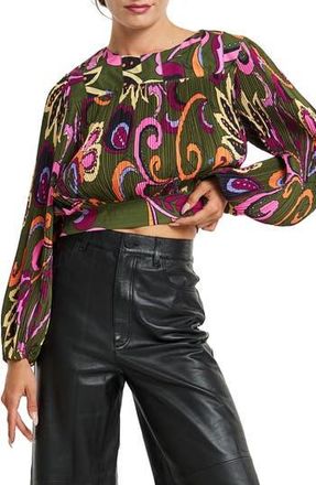 Ciebon Cathy Long Sleeve Top in Green Multi at Nordstrom Rack, Size X-Small
