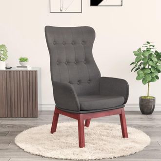 Nova Sill&oacute;n De Relax De Tela Gris Oscuro Vidaxl