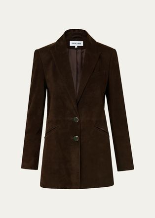 Veronica Beard Maci Suede Dickey Jacket
