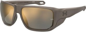 Under Armour UA ATTACK MD HKL/2B Mens Sunglasses Brown Size 60