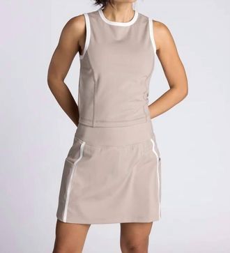 Thread & Supply Carter Tank Top In Mushroom Ivory
