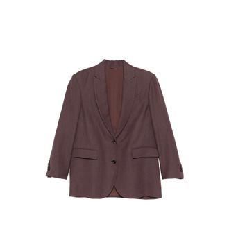 Brunello Cucinelli Flap-pocket Button Blazer