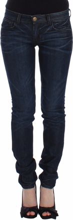 Ermanno Scervino Blauwe Slim Jeans Denim Broek Skinny Pijpen Stretch