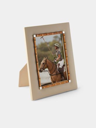 Riviere Bice Leather and Bamboo Photo Frame (5x7)