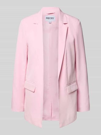 Pieces Loose Fit Longblazer mit Abn&auml;hern Modell BOZZY in Altrosa Melange, Gr&ouml;&szlig;e XL