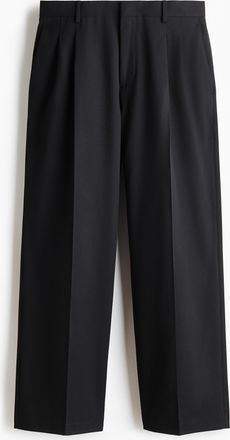 H&M Elegante Hose in Loose Fit - Schwarz